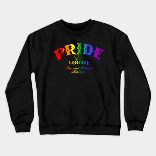 Lesbian Pride - CBs style - Pride Flag Crewneck Sweatshirt